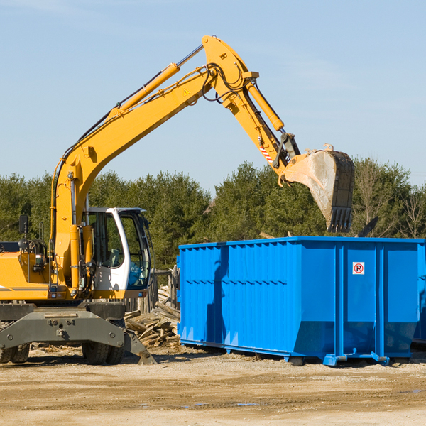 are there any restrictions on where a residential dumpster can be placed in Hinton WV